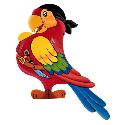 Dětská dekorace papoušek