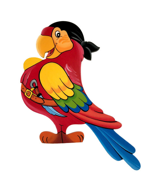 Dětská dekorace papoušek
