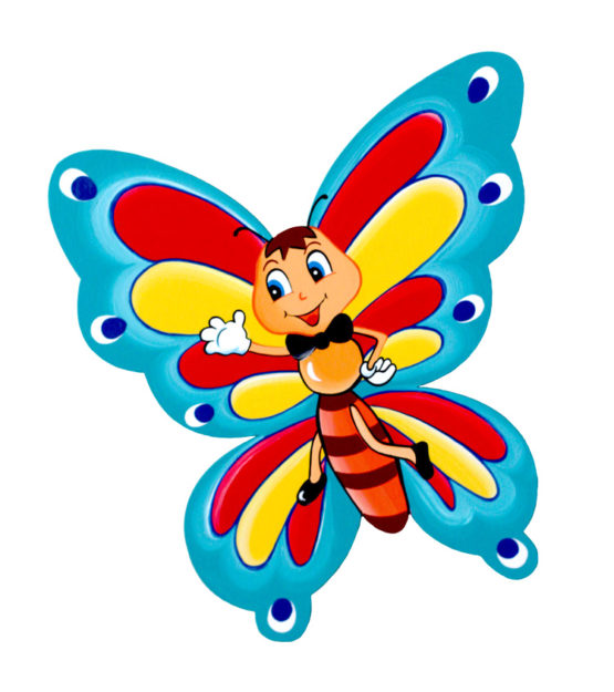 Dětská dekorace Motýlek Bertík