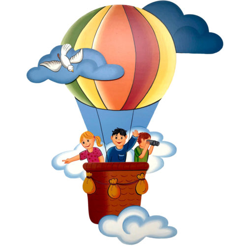 Dětská dekorace létající balon s dětmi